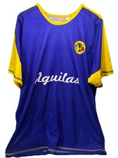 Club America Aguilas Jersey Corona #11 Blue Yellow Soccer Shirt