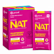 PRUVIT Keto OS NAT Raspberry Lemonade Charged 20 Pack New Free Shipping