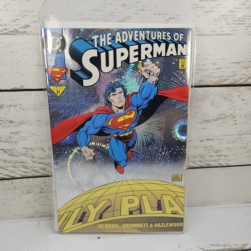 DC Comics Adventures Of Superman #505 1993 Foil Cover Vintage Comic Book