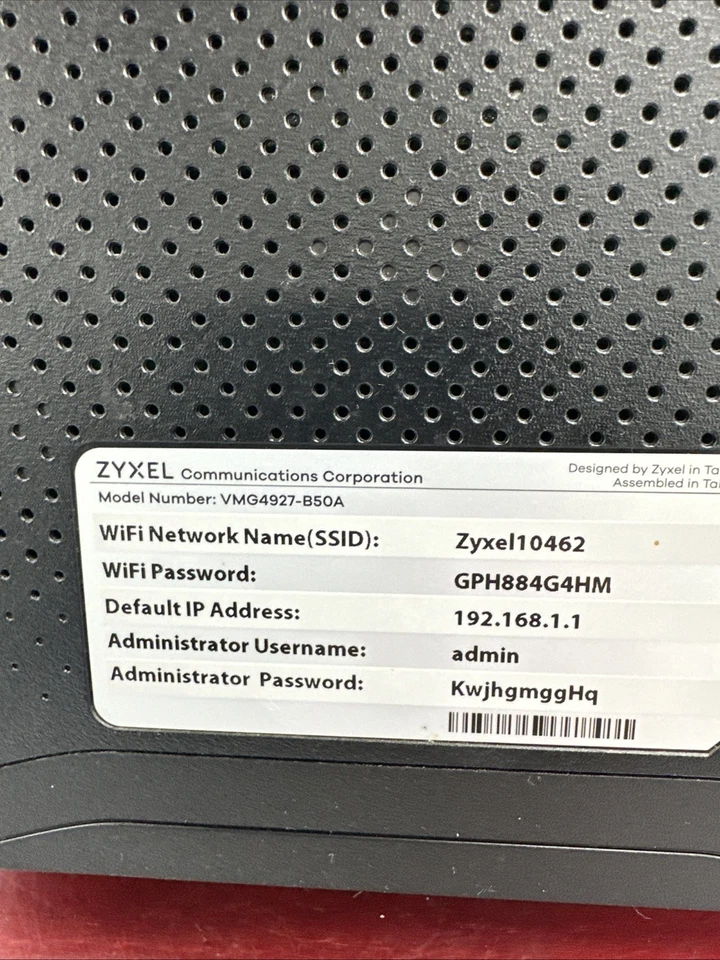 Zyxel VMG4927-B50A Dual-Band Wireless AC2300 VDSL2 Bonding Gateway Tested - Image 3 of 4