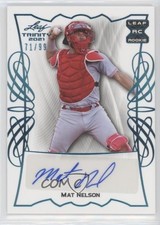 2021 Leaf Trinity Platinum 71/99 Mat Nelson #BA-MN1 Auto xb2