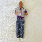 Vintage 1989 Ken Cool Jeans Denim Outfit Vest White Sneakers Doll Hasbro