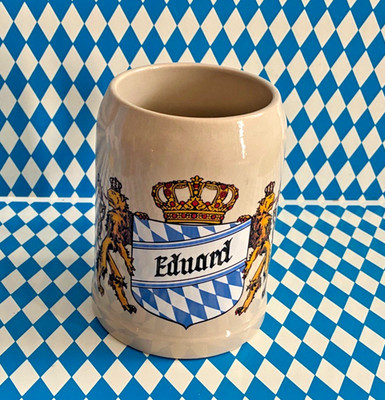 Eduard, Bierkrug mit Namen Individuelle Anfertigung Größe 0,5 Liter.