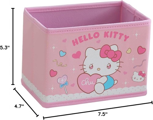 Kawaii Collapsible Storage Bin, Cute Box Foldable Baskets Kt - Imagen 4 de 4