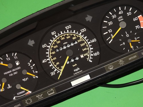 1986-91 Mercedes-Benz W126 420SEL 560SEL 560SEC OEM Instrument Cluster -NICE !! - Picture 6 of 8