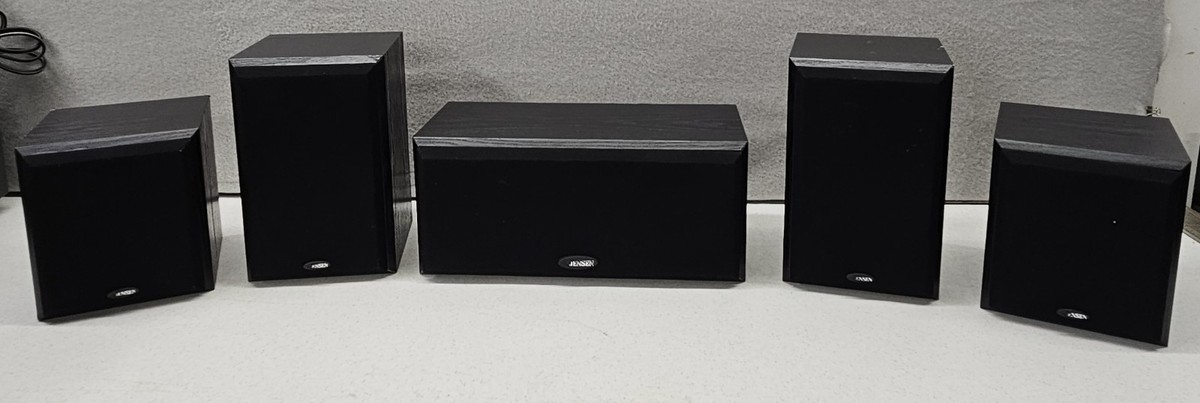 Jensen JHT805 - 5.1 Surround Sound Bookshelf Speakers - Home