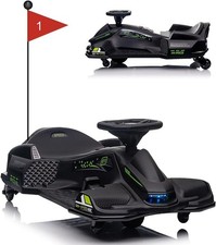 24V Ride On Car Electric Drifting Go-Kart with Variable Speeds Up to 7.5 Mph