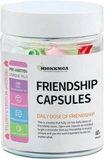 60PCS Pre-Written Friendship Messages in a Bottle, Bestfriend Birthday Gifts... 