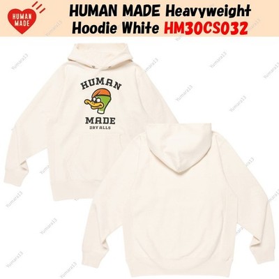 HUMAN MADE Heavyweight Hoodie White HM30CS032