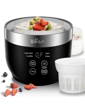 Bear Yogurt Maker, Greek Maker Machine with Jar, Black  New