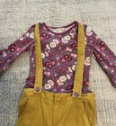 Girls Matilda Jane Shirt And Suspenders …ADORABLE — photo 2