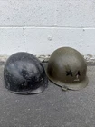 Vintage Vietnam War Era US Military M1 Steel Helmet and Liner Army