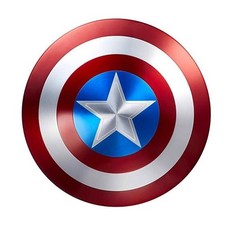 Marvel 75th Anniversary Captain America Shield 1:1 Wearable All-Metal Shield 24"
