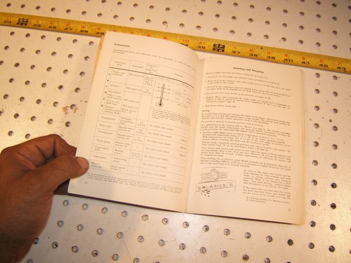 Mercedes 1961, 1962 W120 180C PONTON Propietarios MANUAL NO Rep OEM 1 Folleto - Imagen 10 de 12