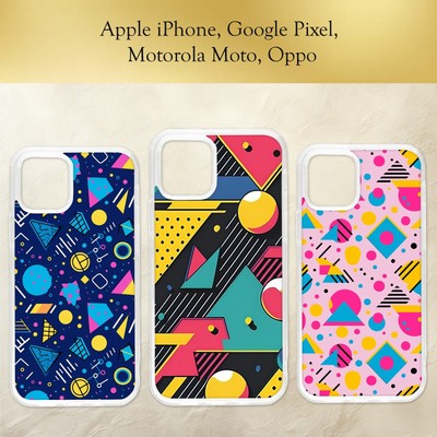 Handyhülle 80er Jahre ästhetisches Muster bunt geometrisch Retro iPhone Motorola Pixel