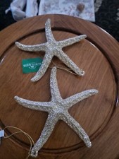 Kurt Adler Christmas Starfish Glitter Detail, NWT