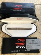 Vintage Montegrappa 1912 Senna Sterling Silver Rollerball Pen