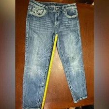 Vigoss 11/12 heritage fit 27" length jeans Beachy preppy Pockets Distressed