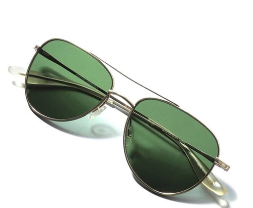 BARTON PERREIRA AERIAL GOL/BTG Sonnenbrille 55□17-148 Gold/Grün Made in Japan NEU