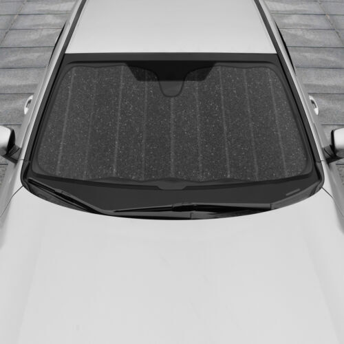 BDK Black Glitter Windshield Sun Shade - Car Sun Visor Sun Shade for Windshie... - Picture 2 of 5
