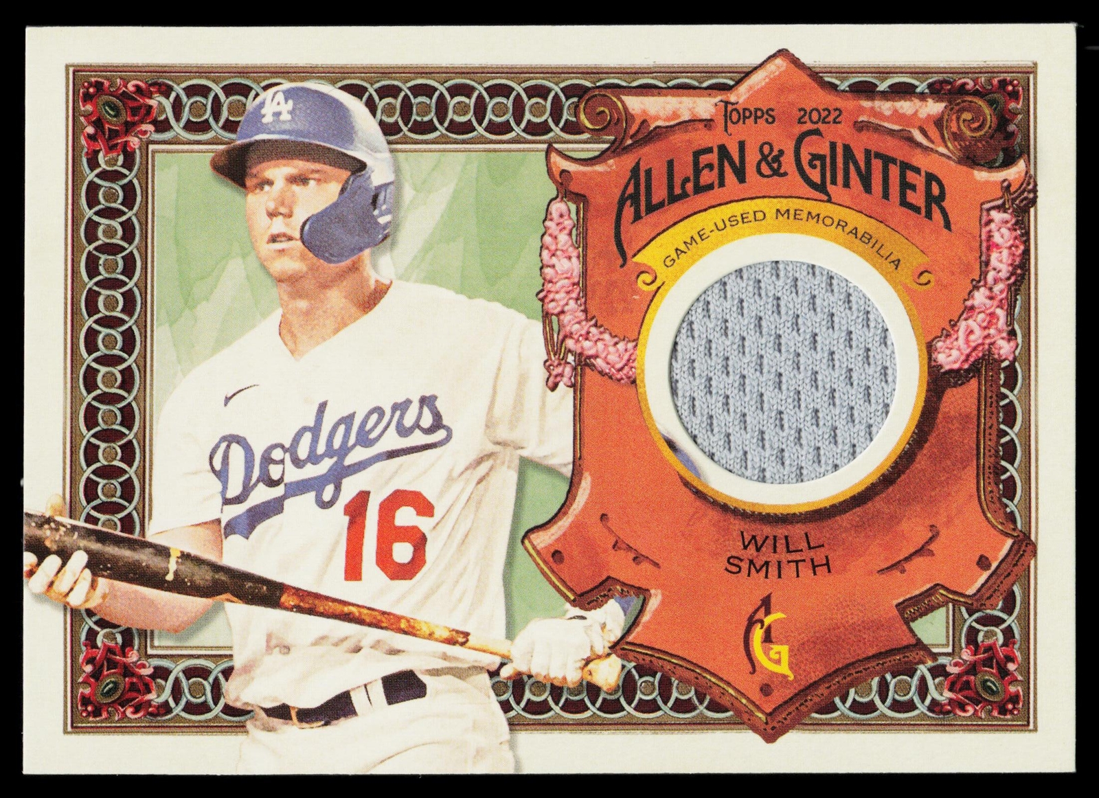Will Smith Los Angeles Dodgers 2022 Topps Allen & Ginter Relics CHAMPS
