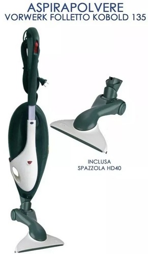 SCOPA ELETTRICA VORWERK FOLLETTO VK 135 CON HD 40 - 24 MESI DI GARANZIA  KOBOLD | eBay