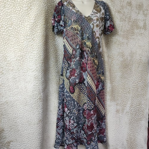 Paramour Wendekleid Größe M Blumen Paisleymuster Kleid leicht Mid - Bild 10 von 18