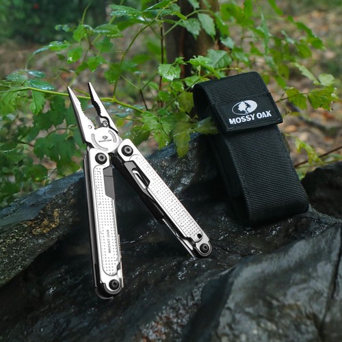 MOSSY OAK Multitool, 20-in-1 Stainless Steel Multi Tool Pliers Self-locking NEW - Picture 9 of 9