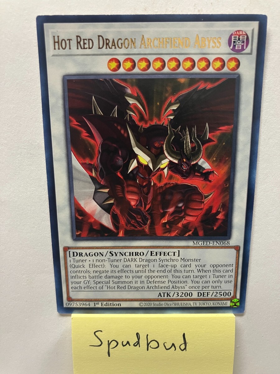 Hot Red Dragon Archfiend Abyss Rare MGED-EN068 (Near Mint 1st