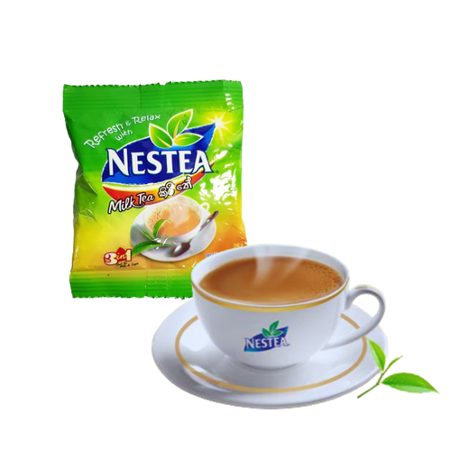 Nestea Milk Tea 10 Sachet Drink Powder Unsweetened Instant Milk Tea Healthy - Picture 2 of 5