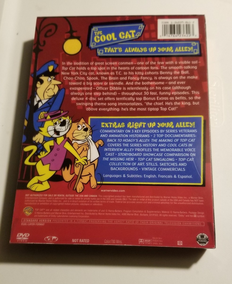Top Cat - The Complete Series (DVD, 2004, 4-Disc Set Top Cat - The Complete Series (DVD, 2004, 4-Disc Set