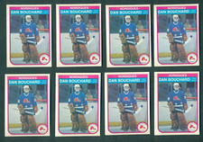1982-83 O-Pee-Chee #278 Dan Bouchard 8 Card Lot NM-Mint Goalie Nordiques