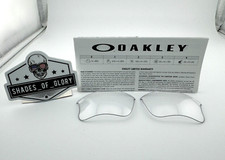 OAKLEY FLAK JACKET 1.0 XLJ CLEAR REPLACEMENT LENSES SI STANDARD ISSUE AUTHENTIC