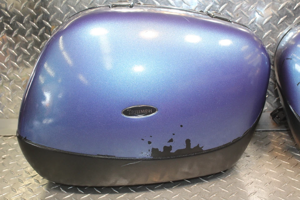 1999 TRIUMPH TROPHY 1200 LEFT RIGHT REAR LUGGAGE SADDLEBAGS - Imagem 3 de 4