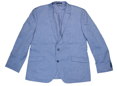 Kenneth Cole Unlisted Chabray 2-Button Sport Coat Blazer 46 Regular NWT Blue