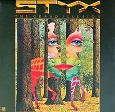 STYX - THE GRAND ILLUSION - TRANSLUCENT GREEN VINYL LP " NEW, SEALED "