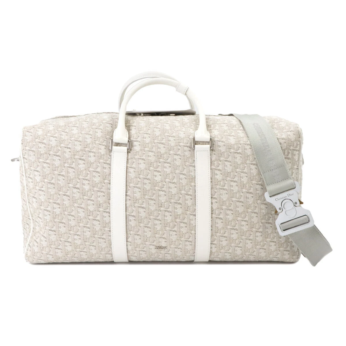 Sac bandoulière Christian Dior oblique 2 voies Boston toile cuir 90240296