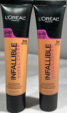 L'Oreal Paris Infallible Total Cover 24HR Foundation, 1 oz. - CHOOSE SHADE!