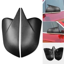 1 Paar Matte Dry Carbon Außenspiegelkappen Gehäuse für Tesla Model 3 2016-2022