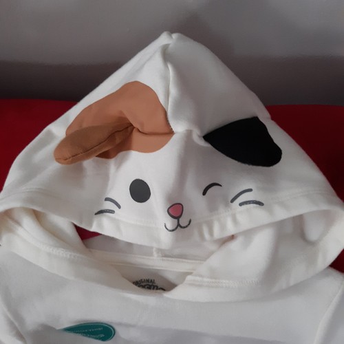 Squishmallows Dress Hood NEW Cam Cat Winking Girls Size XS Cat Face Ears Tail - Picture 7 of 24