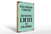 Holzschild Spruch 30X40 Cm Muss Dringend Einkaufen Hab Nur Deko Schild