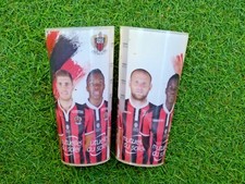Lot 2 verres OGC NICE ogcn nissa ultras foot