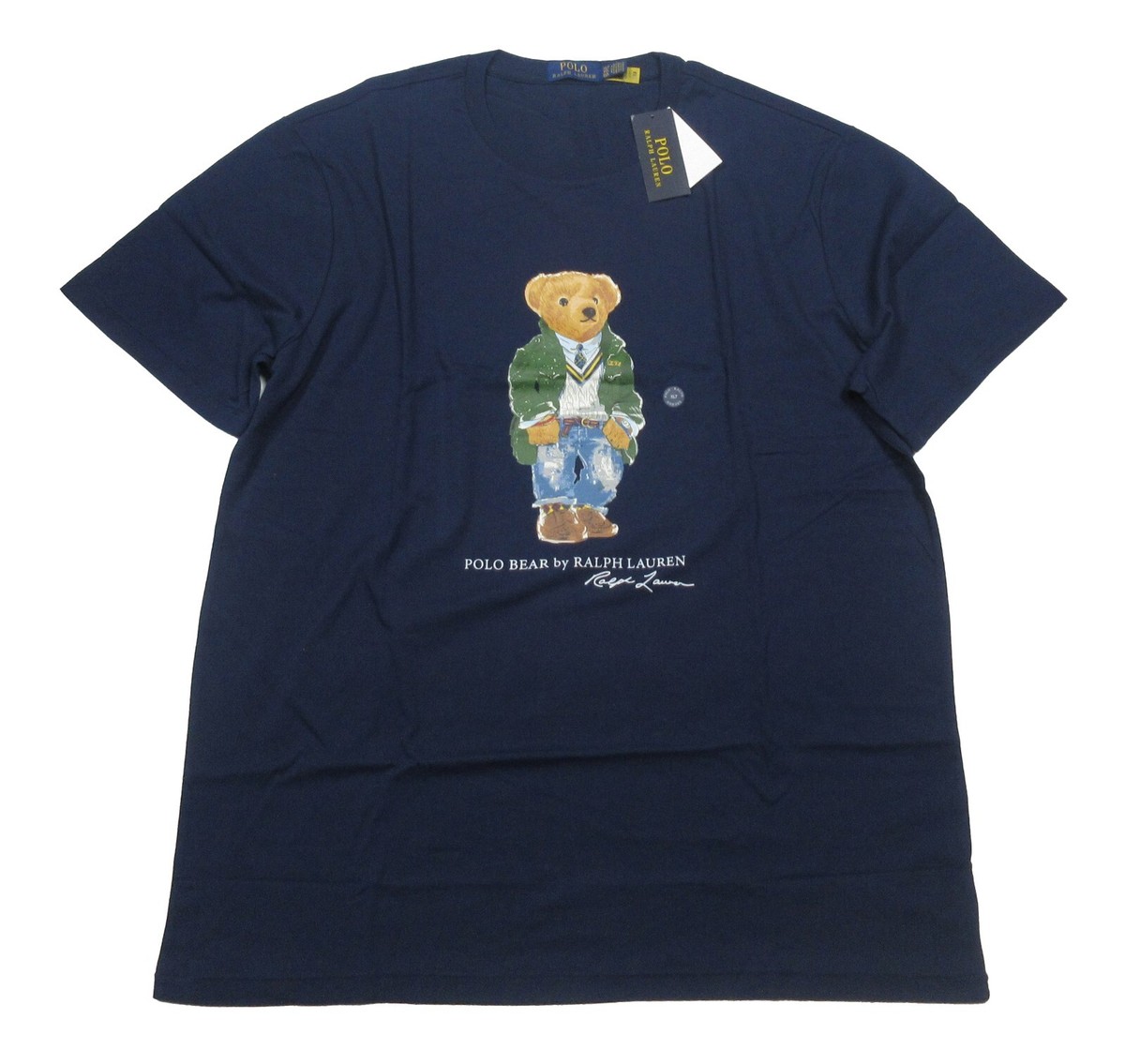 Ralph Lauren Polo Bear Tシャツ Sサイズ Polo Ralph Lauren Big & Tall Men's Navy Polo Bear Graphic Crew