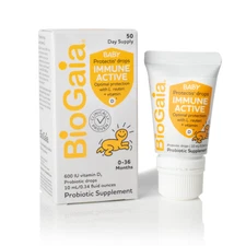 BioGaia Protectis Immune Active Baby Probiotic Drops | Vitamin D | 50 Day Supply