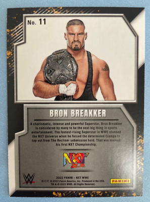 2022 Panini WWE NXT Gold Green Wrestling #3 Trent Seven UK
