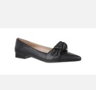 Sam &Libby Laurena black faux leather pt toe flat womens sz 8M — photo 3