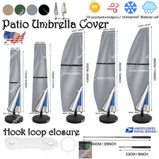 Patio Outdoor Umbrella Protective Canopy Cover Bag fit 6' 8' 9' 10' 13ft Market