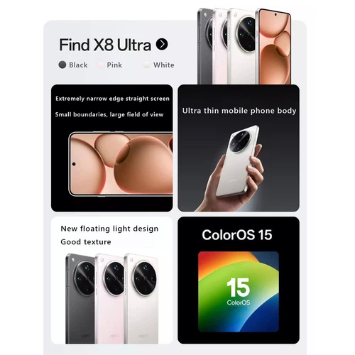 Oppo FindX8 Ultra SmartPhone Snapdragon 8 Elite 6.82" AMOLED 50.0MP 6100mAh 100W - Picture 3 of 25