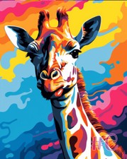 Colorful Animal Design - Printed Needlepoint Canvas