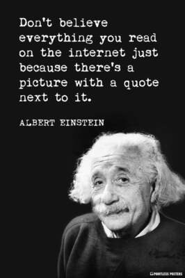 Don't Believe Everything You Read On The Internet art print | eBay